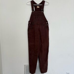 Vintage Moda International "The London Jean" Overalls in ChocolateBrown Sz Small